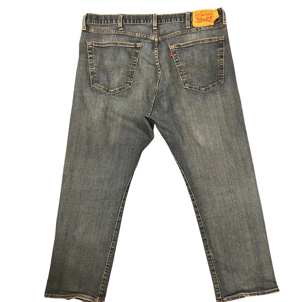 Levi's 501 Jeans Mens 40x30 Blue Medium Wash Button Fly Straight fits‎ (40x29)